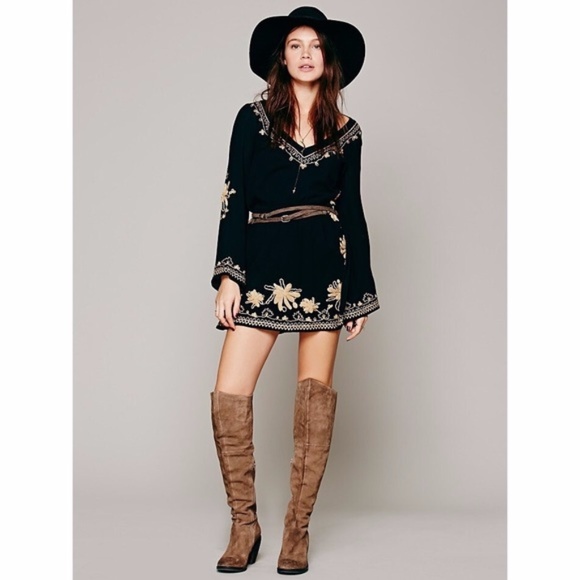 NWT Free People Skyfall Embroidered Dress - Picture 2 of 7